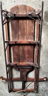 Wooden Snow Sled <br>

<br><br>

Removal Options:<br><br> Sat (Nov 8) & Sun (Nov 9) 11-3pm, 56 Scotch Hill Rd., Cambridge NY 12816<br><br>

