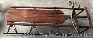 Wooden Snow Sled <br>

<br><br>

Removal Options:<br><br> Sat (Nov 8) & Sun (Nov 9) 11-3pm, 56 Scotch Hill Rd., Cambridge NY 12816<br><br>


