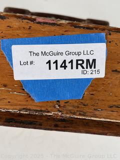 Primitive Wood Utensil Cutlery Knife Box Tray <br>

<br><br>

Removal Options:<br><br> Sat (Nov 8) & Sun (Nov 9) 11-3pm, 56 Scotch Hill Rd., Cambridge NY 12816<br><br>

Sat (Nov 15) 12-2pm, TMG Warehouse, 2800 Juniper St., Fairfax, VA 22031<br><br>

Request Shipping (david@themcguiregroupllc.com)