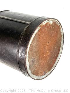 Galvanized Metal Can Used for Transporting Milk or Cream. Copper Plate with Letters "ABHP" <br>

<br><br>

Removal Options:<br><br> Sat (Nov 8) & Sun (Nov 9) 11-3pm, 56 Scotch Hill Rd., Cambridge NY 12816<br><br>

Sat (Nov 15) 12-2pm, TMG Warehouse, 2800 Juniper St., Fairfax, VA 22031<br><br>

Request Shipping (david@themcguiregroupllc.com)