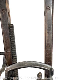 VINTAGE POST AND BEAM TIMBER FRAMING DRILL<br><br>

<br><br>

Removal Options:<br><br> Sat (Nov 8) & Sun (Nov 9) 11-3pm, 56 Scotch Hill Rd., Cambridge NY 12816<br><br>

Sat (Nov 15) 12-2pm, TMG Warehouse, 2800 Juniper St., Fairfax, VA 22031<br><br>

Request Shipping (david@themcguiregroupllc.com)