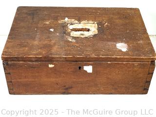 19th C Wooden Voting Box, Town of Jackson NY. Measures 10 x 16 x 6"T <br>

<br><br>

Removal Options:<br><br> Sat (Nov 8) & Sun (Nov 9) 11-3pm, 56 Scotch Hill Rd., Cambridge NY 12816<br><br>

