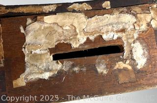 19th C Wooden Voting Box, Town of Jackson NY. Measures 10 x 16 x 6"T <br>

<br><br>

Removal Options:<br><br> Sat (Nov 8) & Sun (Nov 9) 11-3pm, 56 Scotch Hill Rd., Cambridge NY 12816<br><br>

