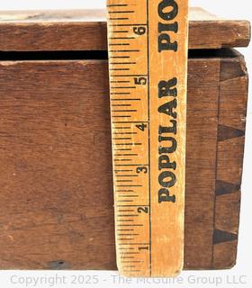 19th C Wooden Voting Box, Town of Jackson NY. Measures 10 x 16 x 6"T <br>

<br><br>

Removal Options:<br><br> Sat (Nov 8) & Sun (Nov 9) 11-3pm, 56 Scotch Hill Rd., Cambridge NY 12816<br><br>

