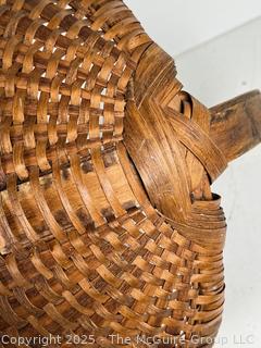 Oak Splint Gathering Basket <br>

<br><br>

Removal Options:<br><br> Sat (Nov 8) & Sun (Nov 9) 11-3pm, 56 Scotch Hill Rd., Cambridge NY 12816<br><br>

Sat (Nov 15) 12-2pm, TMG Warehouse, 2800 Juniper St., Fairfax, VA 22031<br><br>

Request Shipping (david@themcguiregroupllc.com)