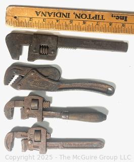 Four (4) Wrenches Including Gearench, Wizard No. 9 and Spain<br>

<br><br>

Removal Options:<br><br> Sat (Nov 8) & Sun (Nov 9) 11-3pm, 56 Scotch Hill Rd., Cambridge NY 12816<br><br>

Sat (Nov 15) 12-2pm, TMG Warehouse, 2800 Juniper St., Fairfax, VA 22031<br><br>

Request Shipping (david@themcguiregroupllc.com)