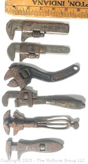 19th C Adjustable Wrenches Made by Stillson, Bemis & Call, and Mechanical Tool Co.<br>

<br><br>

Removal Options:<br><br> Sat (Nov 8) & Sun (Nov 9) 11-3pm, 56 Scotch Hill Rd., Cambridge NY 12816<br><br>

Sat (Nov 15) 12-2pm, TMG Warehouse, 2800 Juniper St., Fairfax, VA 22031<br><br>

Request Shipping (david@themcguiregroupllc.com)