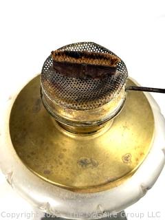 Kerosene Oil Lamp <br>

<br><br>

Removal Options:<br><br> Sat (Nov 8) & Sun (Nov 9) 11-3pm, 56 Scotch Hill Rd., Cambridge NY 12816<br><br>

