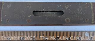 24" Wooden Spirit Level Two Portals <br>

<br><br>

Removal Options:<br><br> Sat (Nov 8) & Sun (Nov 9) 11-3pm, 56 Scotch Hill Rd., Cambridge NY 12816<br><br>

Sat (Nov 15) 12-2pm, TMG Warehouse, 2800 Juniper St., Fairfax, VA 22031<br><br>

Request Shipping (david@themcguiregroupllc.com)