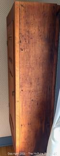 19th C Four (4) Shelf Pine Wall Cabinet w/ Single Door.  Measures 27 x 13 x 50"T <br><br>House

<br><br>

Removal Options:<br><br> Sat (Nov 8) & Sun (Nov 9) 11-3pm, 56 Scotch Hill Rd., Cambridge NY 12816<br><br>

Sat (Nov 15) 12-2pm, TMG Warehouse, 2800 Juniper St., Fairfax, VA 22031<br><br>

Request Shipping (david@themcguiregroupllc.com)