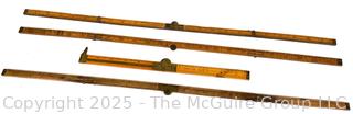 Four (4) Folding Wood Carpenters Rulers<br>

<br><br>

Removal Options:<br><br> Sat (Nov 8) & Sun (Nov 9) 11-3pm, 56 Scotch Hill Rd., Cambridge NY 12816<br><br>

Sat (Nov 15) 12-2pm, TMG Warehouse, 2800 Juniper St., Fairfax, VA 22031<br><br>

Request Shipping (david@themcguiregroupllc.com)