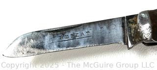 Five (5) Pocket Knives<br>

<br><br>

Removal Options:<br><br> Sat (Nov 8) & Sun (Nov 9) 11-3pm, 56 Scotch Hill Rd., Cambridge NY 12816<br><br>

Sat (Nov 15) 12-2pm, TMG Warehouse, 2800 Juniper St., Fairfax, VA 22031<br><br>

Request Shipping (david@themcguiregroupllc.com)