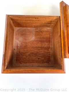 Hand-Crafted Wood Box with Lid<br>

<br><br>

Removal Options:<br><br> Sat (Nov 8) & Sun (Nov 9) 11-3pm, 56 Scotch Hill Rd., Cambridge NY 12816<br><br>

Sat (Nov 15) 12-2pm, TMG Warehouse, 2800 Juniper St., Fairfax, VA 22031<br><br>

Request Shipping (david@themcguiregroupllc.com)