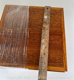 Hand-Crafted Wood Box with Lid<br>

<br><br>

Removal Options:<br><br> Sat (Nov 8) & Sun (Nov 9) 11-3pm, 56 Scotch Hill Rd., Cambridge NY 12816<br><br>

Sat (Nov 15) 12-2pm, TMG Warehouse, 2800 Juniper St., Fairfax, VA 22031<br><br>

Request Shipping (david@themcguiregroupllc.com)