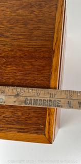 Hand-Crafted Wood Box with Lid<br>

<br><br>

Removal Options:<br><br> Sat (Nov 8) & Sun (Nov 9) 11-3pm, 56 Scotch Hill Rd., Cambridge NY 12816<br><br>

Sat (Nov 15) 12-2pm, TMG Warehouse, 2800 Juniper St., Fairfax, VA 22031<br><br>

Request Shipping (david@themcguiregroupllc.com)