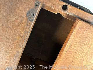 Rocking Butter Churn on Stand <br>

<br><br>

Removal Options:<br><br> Sat (Nov 8) & Sun (Nov 9) 11-3pm, 56 Scotch Hill Rd., Cambridge NY 12816<br><br>

Sat (Nov 15) 12-2pm, TMG Warehouse, 2800 Juniper St., Fairfax, VA 22031<br><br>

Request Shipping (david@themcguiregroupllc.com)
