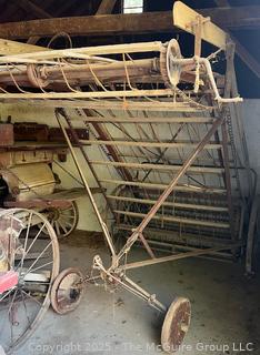Primitive Mechanical Hay Loader<br>

<br><br>

Removal Options:<br><br> Sat (Nov 8) & Sun (Nov 9) 11-3pm, 56 Scotch Hill Rd., Cambridge NY 12816<br><br>

Sat (Nov 15) 12-2pm, TMG Warehouse, 2800 Juniper St., Fairfax, VA 22031<br><br>

Request Shipping (david@themcguiregroupllc.com)