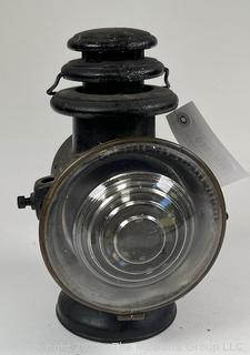 Early Ford Model T Dietz Octo Driving Lamp <br>

<br><br>

Removal Options:<br><br> Sat (Nov 8) & Sun (Nov 9) 11-3pm, 56 Scotch Hill Rd., Cambridge NY 12816<br><br>

Sat (Nov 15) 12-2pm, TMG Warehouse, 2800 Juniper St., Fairfax, VA 22031<br><br>

Request Shipping (david@themcguiregroupllc.com)
