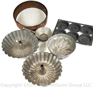 Cake Pans and Muffin Molds <br>

<br><br>

Removal Options:<br><br> Sat (Nov 8) & Sun (Nov 9) 11-3pm, 56 Scotch Hill Rd., Cambridge NY 12816<br><br>

Sat (Nov 15) 12-2pm, TMG Warehouse, 2800 Juniper St., Fairfax, VA 22031<br><br>

Request Shipping (david@themcguiregroupllc.com)