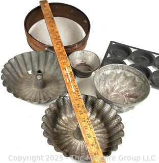 Cake Pans and Muffin Molds <br>

<br><br>

Removal Options:<br><br> Sat (Nov 8) & Sun (Nov 9) 11-3pm, 56 Scotch Hill Rd., Cambridge NY 12816<br><br>

Sat (Nov 15) 12-2pm, TMG Warehouse, 2800 Juniper St., Fairfax, VA 22031<br><br>

Request Shipping (david@themcguiregroupllc.com)