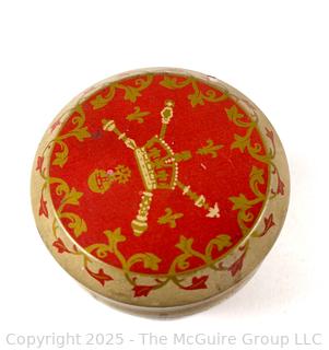 Queen Elizabeth II Coronation Souvenir Tin, Marx Walt Disney Donald Duck Ramp Walker Toy, Wood Egg Cup, Pewter Moose Medal, 1931 International Harvester Company Medal and 1972 American Revolution Bicentennial Commemorative Medal <br>

<br><br>

Removal Options:<br><br> Sat (Nov 8) & Sun (Nov 9) 11-3pm, 56 Scotch Hill Rd., Cambridge NY 12816<br><br>

Sat (Nov 15) 12-2pm, TMG Warehouse, 2800 Juniper St., Fairfax, VA 22031<br><br>

Request Shipping (david@themcguiregroupllc.com)