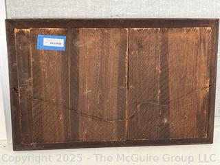 Framed Wall Mirror. 16 x 29"<br>

<br><br>

Removal Options:<br><br> Sat (Nov 8) & Sun (Nov 9) 11-3pm, 56 Scotch Hill Rd., Cambridge NY 12816<br><br>

