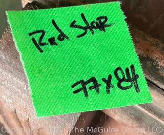 Quilt. Measures 74 x 87"<br>

<br><br>

Removal Options:<br><br> Sat (Nov 8) & Sun (Nov 9) 11-3pm, 56 Scotch Hill Rd., Cambridge NY 12816<br><br>

Sat (Nov 15) 12-2pm, TMG Warehouse, 2800 Juniper St., Fairfax, VA 22031<br><br>

Request Shipping (david@themcguiregroupllc.com)