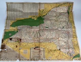 1936 New York State Road Map