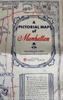 1936 New York State Road Map