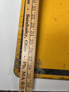 Metal Tractor Warning Road Sign. Measures 30 x 30"