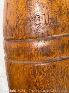 Antique Pair Native American Exercise Clubs Juggling Pins 6lbs<br>

<br><br>

Removal Options:<br><br> Sat (Nov 8) & Sun (Nov 9) 11-3pm, 56 Scotch Hill Rd., Cambridge NY 12816<br><br>

Sat (Nov 15) 12-2pm, TMG Warehouse, 2800 Juniper St., Fairfax, VA 22031<br><br>

Request Shipping (david@themcguiregroupllc.com)