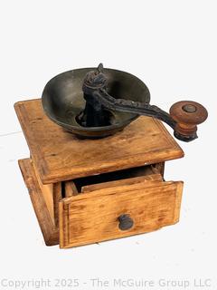 1857 Adams Coffee Grinder / Mill With Pewter Hopper<br>

<br><br>

Removal Options:<br><br> Sat (Nov 8) & Sun (Nov 9) 11-3pm, 56 Scotch Hill Rd., Cambridge NY 12816<br><br>

Sat (Nov 15) 12-2pm, TMG Warehouse, 2800 Juniper St., Fairfax, VA 22031<br><br>

Request Shipping (david@themcguiregroupllc.com)