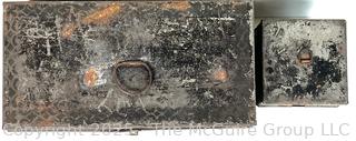 Two (2) Tin Covered Containers w/ Handles<br>

<br><br>

Removal Options:<br><br> Sat (Nov 8) & Sun (Nov 9) 11-3pm, 56 Scotch Hill Rd., Cambridge NY 12816<br><br>

Sat (Nov 15) 12-2pm, TMG Warehouse, 2800 Juniper St., Fairfax, VA 22031<br><br>

Request Shipping (david@themcguiregroupllc.com)