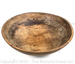Large Turned Wooden Bowl Measures 18.5 Diameter x 5.5" Tall<br>

<br><br>

Removal Options:<br><br> Sat (Nov 8) & Sun (Nov 9) 11-3pm, 56 Scotch Hill Rd., Cambridge NY 12816<br><br>

Sat (Nov 15) 12-2pm, TMG Warehouse, 2800 Juniper St., Fairfax, VA 22031<br><br>

Request Shipping (david@themcguiregroupllc.com)