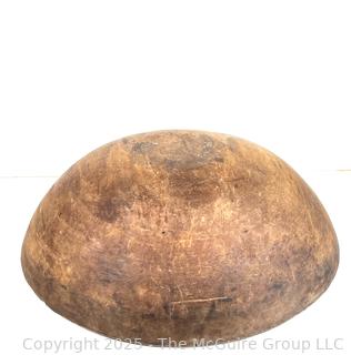 Large Turned Wooden Bowl Measures 18.5 Diameter x 5.5" Tall<br>

<br><br>

Removal Options:<br><br> Sat (Nov 8) & Sun (Nov 9) 11-3pm, 56 Scotch Hill Rd., Cambridge NY 12816<br><br>

Sat (Nov 15) 12-2pm, TMG Warehouse, 2800 Juniper St., Fairfax, VA 22031<br><br>

Request Shipping (david@themcguiregroupllc.com)