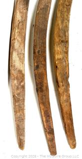 3 Wooden Farm Implements<br>

<br><br>

Removal Options:<br><br> Sat (Nov 8) & Sun (Nov 9) 11-3pm, 56 Scotch Hill Rd., Cambridge NY 12816<br><br>


