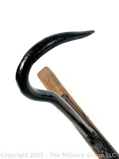 Forged Ice Hook w/ Wooden Handle. Hook 12". Handle 18"<br>

<br><br>

Removal Options:<br><br> Sat (Nov 8) & Sun (Nov 9) 11-3pm, 56 Scotch Hill Rd., Cambridge NY 12816<br><br>

