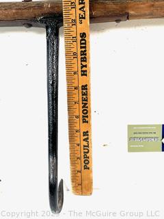 Forged Ice Hook w/ Wooden Handle. Hook 12". Handle 18"<br>

<br><br>

Removal Options:<br><br> Sat (Nov 8) & Sun (Nov 9) 11-3pm, 56 Scotch Hill Rd., Cambridge NY 12816<br><br>

