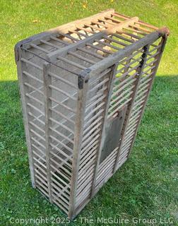 Wooden Antique Chicken Crate Coop<br>

<br><br>

Removal Options:<br><br> Sat (Nov 8) & Sun (Nov 9) 11-3pm, 56 Scotch Hill Rd., Cambridge NY 12816<br><br>

Sat (Nov 15) 12-2pm, TMG Warehouse, 2800 Juniper St., Fairfax, VA 22031<br><br>

Request Shipping (david@themcguiregroupllc.com)