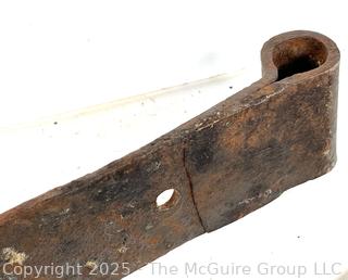 Wrought Iron Forged Strap Door/Hinge Bars<br>

<br><br>

Removal Options:<br><br> Sat (Nov 8) & Sun (Nov 9) 11-3pm, 56 Scotch Hill Rd., Cambridge NY 12816<br><br>

Sat (Nov 15) 12-2pm, TMG Warehouse, 2800 Juniper St., Fairfax, VA 22031<br><br>

Request Shipping (david@themcguiregroupllc.com)
