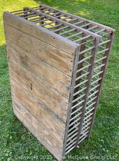 Wooden Antique Chicken Crate Coop<br>

<br><br>

Removal Options:<br><br> Sat (Nov 8) & Sun (Nov 9) 11-3pm, 56 Scotch Hill Rd., Cambridge NY 12816<br><br>

Sat (Nov 15) 12-2pm, TMG Warehouse, 2800 Juniper St., Fairfax, VA 22031<br><br>

Request Shipping (david@themcguiregroupllc.com)