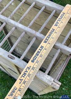 Wooden Antique Chicken Crate Coop<br>

<br><br>

Removal Options:<br><br> Sat (Nov 8) & Sun (Nov 9) 11-3pm, 56 Scotch Hill Rd., Cambridge NY 12816<br><br>

Sat (Nov 15) 12-2pm, TMG Warehouse, 2800 Juniper St., Fairfax, VA 22031<br><br>

Request Shipping (david@themcguiregroupllc.com)