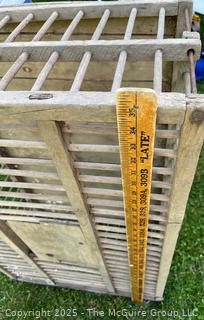Wooden Antique Chicken Crate Coop<br>

<br><br>

Removal Options:<br><br> Sat (Nov 8) & Sun (Nov 9) 11-3pm, 56 Scotch Hill Rd., Cambridge NY 12816<br><br>

Sat (Nov 15) 12-2pm, TMG Warehouse, 2800 Juniper St., Fairfax, VA 22031<br><br>

Request Shipping (david@themcguiregroupllc.com)