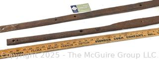 Wrought Iron Forged Strap Door/Hinge Bars <br>

<br><br>

Removal Options:<br><br> Sat (Nov 8) & Sun (Nov 9) 11-3pm, 56 Scotch Hill Rd., Cambridge NY 12816<br><br>

Sat (Nov 15) 12-2pm, TMG Warehouse, 2800 Juniper St., Fairfax, VA 22031<br><br>

Request Shipping (david@themcguiregroupllc.com)