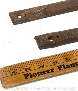 Wrought Iron Forged Strap Door/Hinge Bars <br>

<br><br>

Removal Options:<br><br> Sat (Nov 8) & Sun (Nov 9) 11-3pm, 56 Scotch Hill Rd., Cambridge NY 12816<br><br>

Sat (Nov 15) 12-2pm, TMG Warehouse, 2800 Juniper St., Fairfax, VA 22031<br><br>

Request Shipping (david@themcguiregroupllc.com)