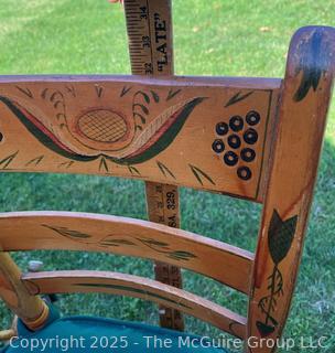Pair of Hand Painted Side Chairs with Rope Seats<br>

<br><br>

Removal Options:<br><br> Sat (Nov 8) & Sun (Nov 9) 11-3pm, 56 Scotch Hill Rd., Cambridge NY 12816<br><br>

Sat (Nov 15) 12-2pm, TMG Warehouse, 2800 Juniper St., Fairfax, VA 22031<br><br>

Request Shipping (david@themcguiregroupllc.com) 