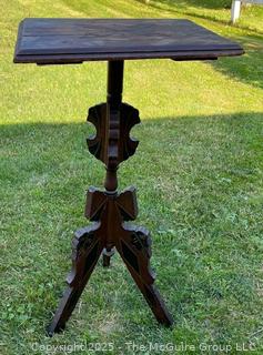 Victorian Plant Stand.  Condition Issues.<br>

<br><br>

Removal Options:<br><br> Sat (Nov 8) & Sun (Nov 9) 11-3pm, 56 Scotch Hill Rd., Cambridge NY 12816<br><br>

Sat (Nov 15) 12-2pm, TMG Warehouse, 2800 Juniper St., Fairfax, VA 22031<br><br>

Request Shipping (david@themcguiregroupllc.com)
