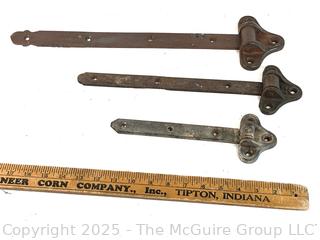 Wrought Iron Strap Door/Hinges<br>

<br><br>

Removal Options:<br><br> Sat (Nov 8) & Sun (Nov 9) 11-3pm, 56 Scotch Hill Rd., Cambridge NY 12816<br><br>

Sat (Nov 15) 12-2pm, TMG Warehouse, 2800 Juniper St., Fairfax, VA 22031<br><br>

Request Shipping (david@themcguiregroupllc.com)