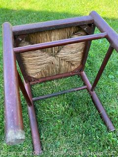 Wooden Side Chair w/ Cord Woven Seat<br>

<br><br>

Removal Options:<br><br> Sat (Nov 8) & Sun (Nov 9) 11-3pm, 56 Scotch Hill Rd., Cambridge NY 12816<br><br>

Sat (Nov 15) 12-2pm, TMG Warehouse, 2800 Juniper St., Fairfax, VA 22031<br><br>

Request Shipping (david@themcguiregroupllc.com)