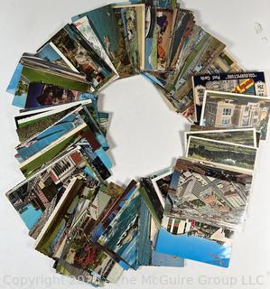 Approximately 190 Mid-20th C US Postcards<br>

<br><br>

Removal Options:<br><br> Sat (Nov 8) & Sun (Nov 9) 11-3pm, 56 Scotch Hill Rd., Cambridge NY 12816<br><br>

Sat (Nov 15) 12-2pm, TMG Warehouse, 2800 Juniper St., Fairfax, VA 22031<br><br>

Request Shipping (david@themcguiregroupllc.com)